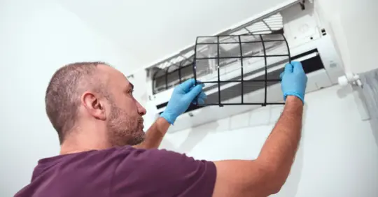Replacing HVAC filter