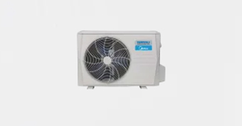 Performance air conditioner outdoor unit with fan, designed for efficient cooling and heating, suitable for ductless systems by The Heating and Cooling Guys Inc.