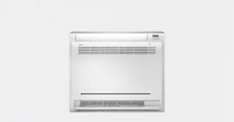 High-efficiency QuietComfort® Console indoor unit for ductless heating and cooling, designed for stylish and quiet operation in unused spaces.