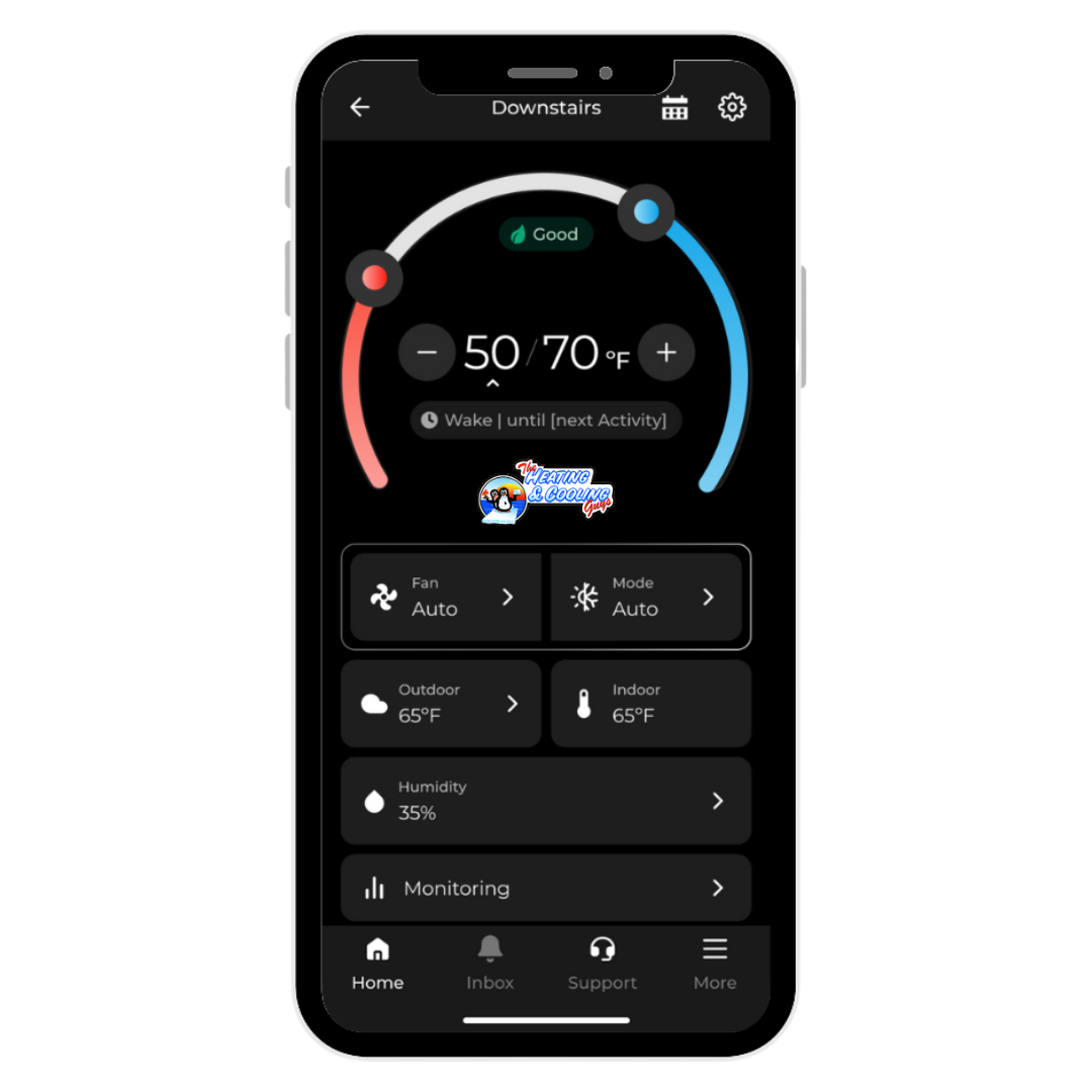 mobile view of the Aurora app's settings
